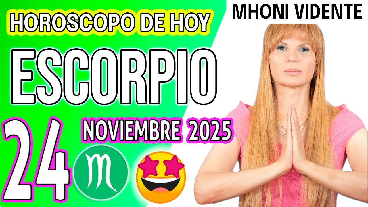 ESCORPIO ♏ TE LLEGA UN GOLPE DE SUERTE Y DINERO💲HOROSCOPO De Hoy 24 DE ...
