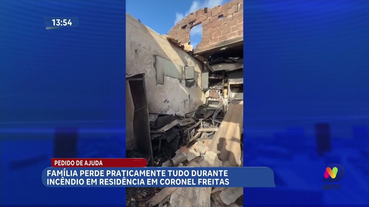 Família perde casa em incêndio e pede ajuda para reconstruir vida