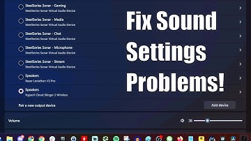 How to fix problems with Windows sound settings changing devices