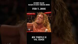 Edge Vs Triple H ☠️ Every Raw Main Event From 2005 #wwe #edge #tripleh #batista #wweraw