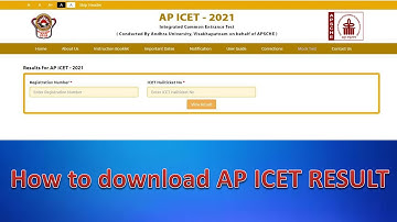 how to download AP ICET Result # AP ICET #Result #Rank Card