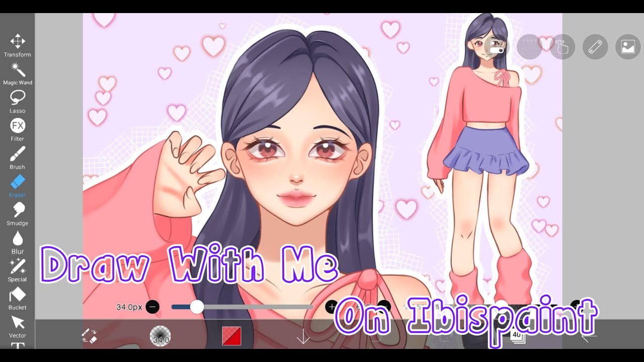 Draw With Me/ Ibispaint X #art #howtodraw #ibispaintx - YouTube