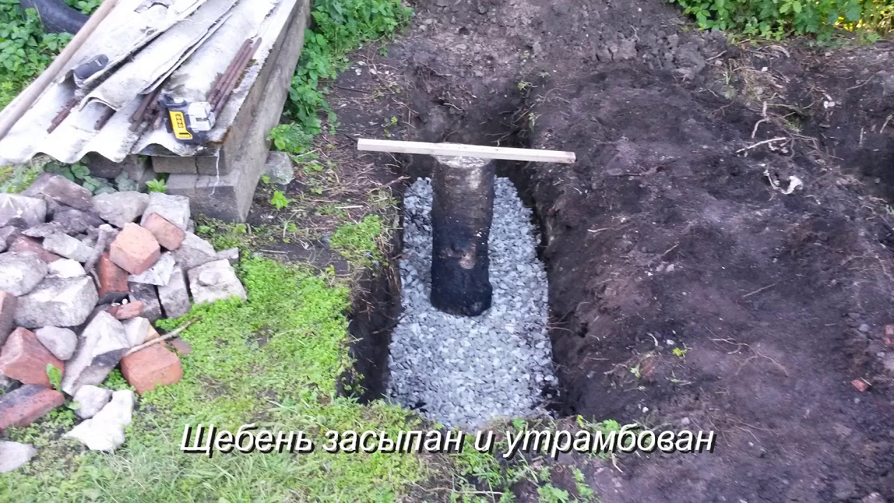 Установка морского контейнера на фундаментные блоки - YouTube