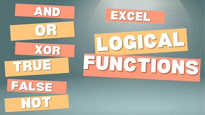 Excel Logical Functions Explained 🔥 AND, OR, XOR, TRUE, FALSE, NOT with Examples!