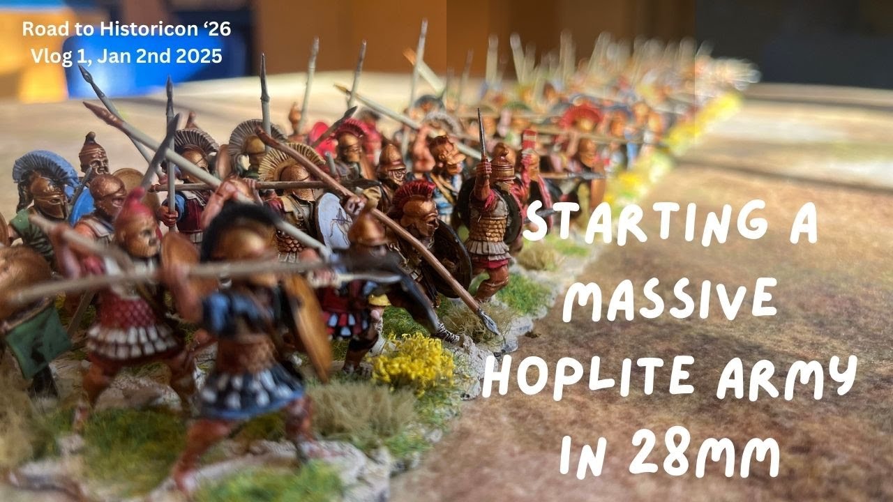 Massive 28mm Greek Hoplite Project Vlog 1 - YouTube