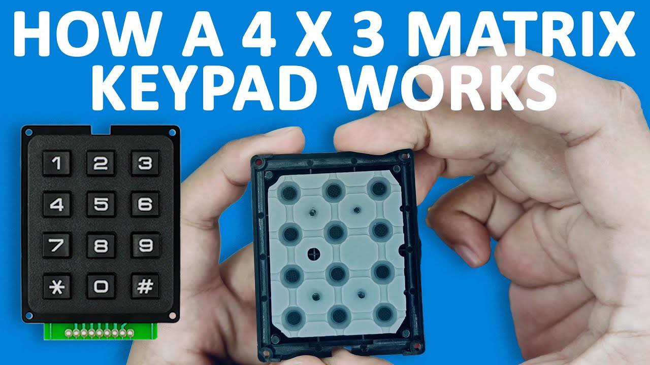 How a 4x3 Membrane Keypad Works | Continuity Test & Internal Circuit ...