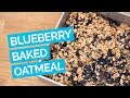 Baked Oatmeal with Blueberries & Walnuts