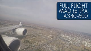 Iberia Full Flight | Madrid Barajas to Las Palmas Gran Canaria