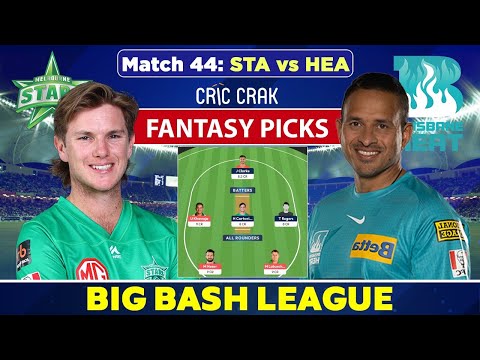 🔴Live Big Bash League 2022: STA vs HEA Dream11 Team | Melbourne Stars vs Brisbane Heat BBL 2022