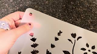 Easy DIY Wall Art Using Reusable Wildflower Stencils