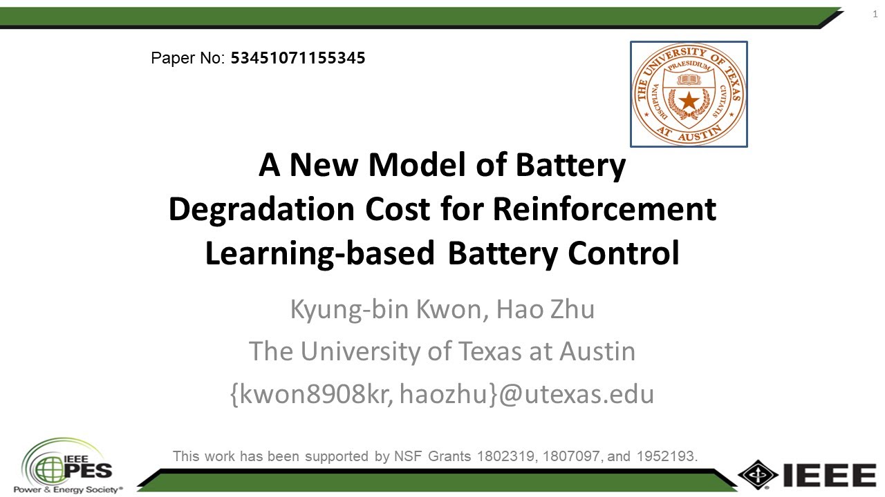 A New Model of Battery Degradation Cost for Reinforcement Learning ...