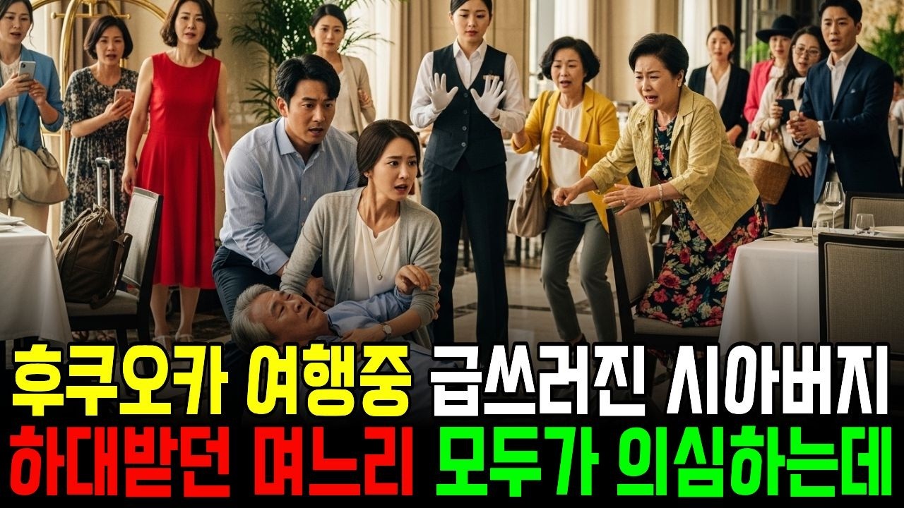 후쿠오카 여행중 갑자기 쓰러진 시아버지, 하대받던 며느리가 다가가니 모두가 의심하는데...I 오디오북 I 시니어사연 I 감동사연 I 노후이야기 I