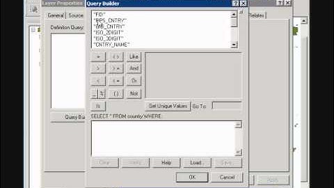 ArcMap Definition Query