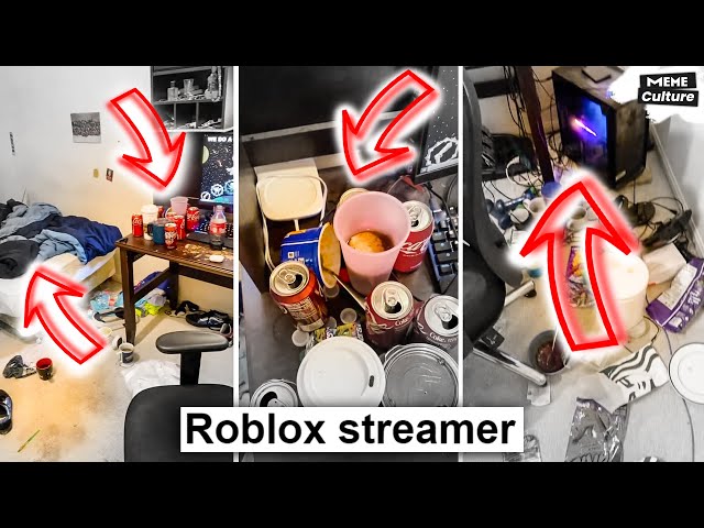 Most normal Roblox streamers setup 💀 #robloxstreamer #discordmemes #s