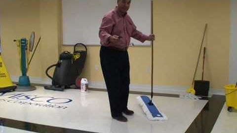 Floor Stripping Part 3- Prepping the Floor with a Floor Scraper and Dust Mop