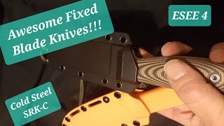 Two AMAZING Survival Knives! Cold Steel SRK-C and ESEE 4! Impromptu Unboxing