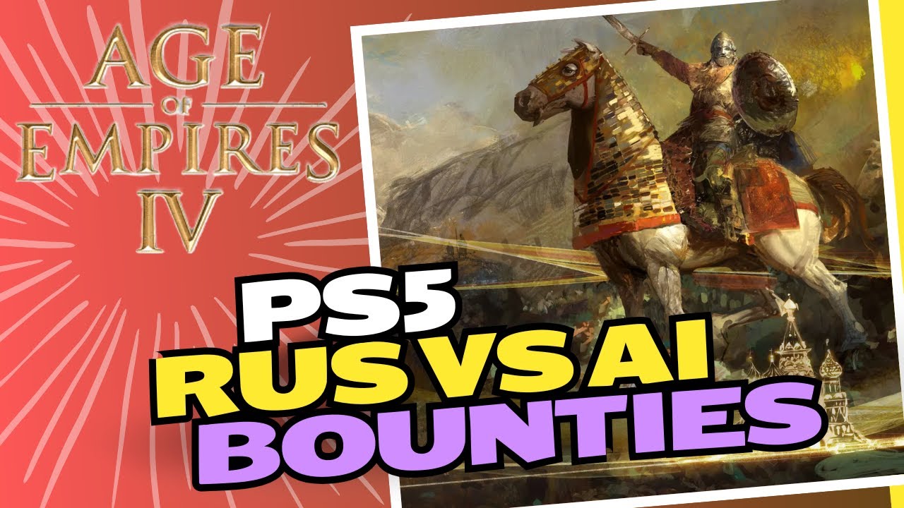 AOE4 PS5: RUS VS AI - Is the Warrior Monk OP? 🤔 Console Gameplay