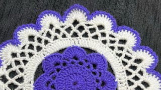 Crochet Motif | Easy Crochet Design | Crochet Thaalposh | Crochet Pattern #crochet #crochetdiy #diy