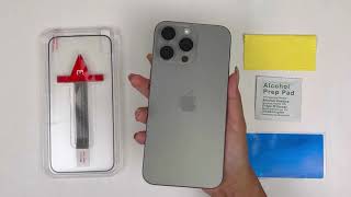 MyBat Pro QuickGuard Tempered Glass Screen Protector Installation Tutorial for iPhone 15 Pro Max