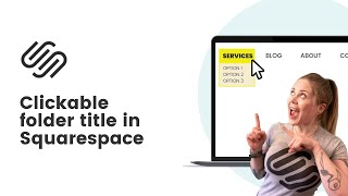 How to make a dropdown title clickable in Squarespace // add link to folder title in Squarespace