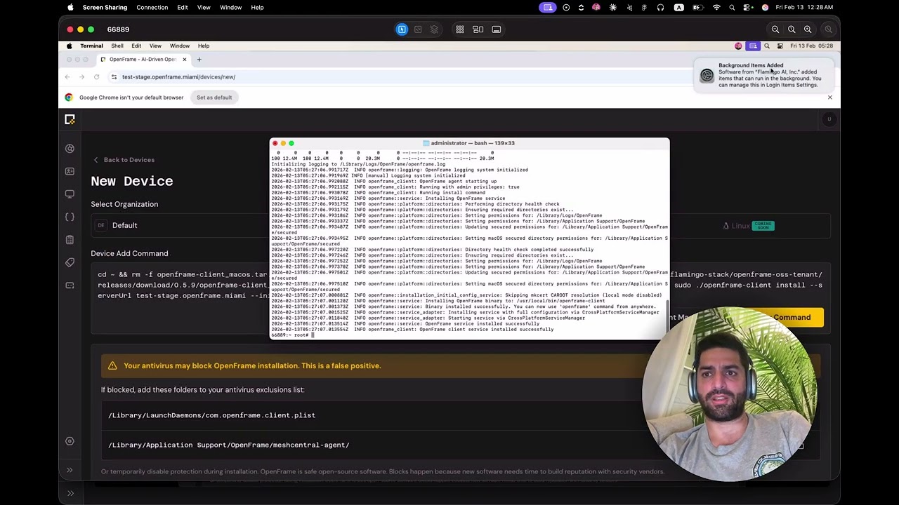 OpenFrame v0.5.10 - macOS Enhancements & Platform Stability