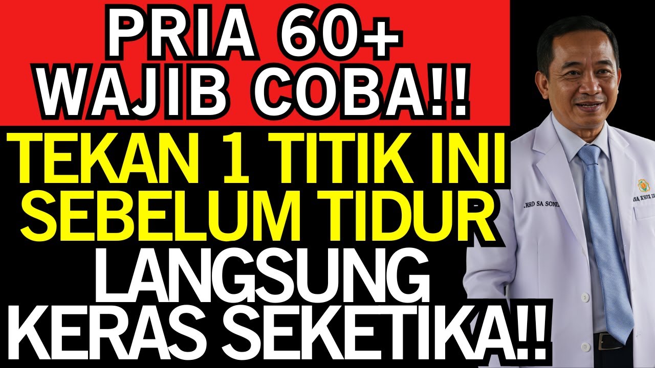 PRIA USIA 60+: TEKAN 1 TITIK Ini SEBELUM TIDUR– EREKSI Kembali KUAT Seperti DULU! Kesehatan Lansia