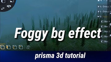 Foggy bg effect tutorial in prisma 3d.prisma 3d new update.