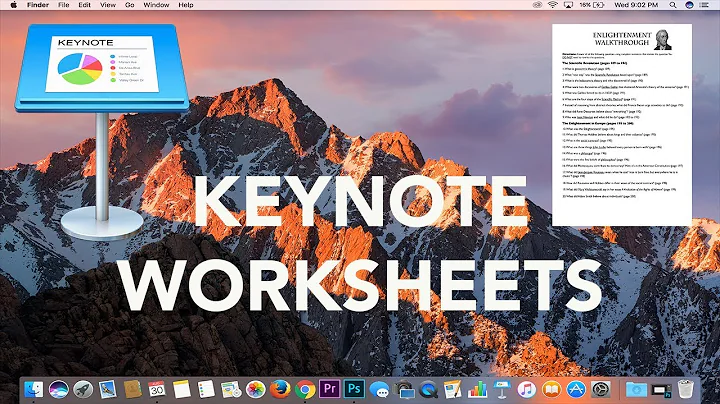 Apple Keynote Tutorial: How to Make Worksheets for Teachers