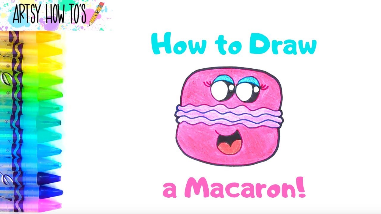 How To Draw A Macaron Drawing for Kids! YouTube