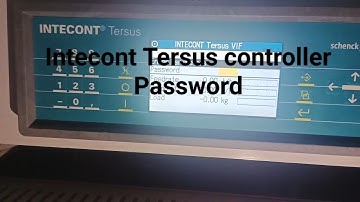 shenck process Intecont Tersus controller password, Intecont Tersus password,shenck process password