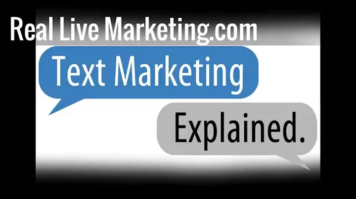 Real Live Marketing - Ep. 23 - Text Marketing Expl...