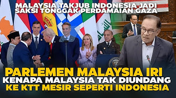 MALAYSIA TAKJUB & IRI ! INDONESIA CURI PERHATIAN JADI SAKSI TONGGAK PERDAMAIAN GAZA DI KTT MESIR