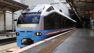 [ちょっとフレッシュひたち時代に戻った！電笛あり]回9491M E653系 K71編成(元U102編成) 勝田転属AT出場回送 回送列車が電笛を鳴らして上野駅17番線を発車するシーン