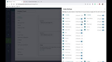 Intake and Consent Form Guide Video