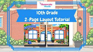10th Grade 2-Page Scrapbook Layout Tutorial