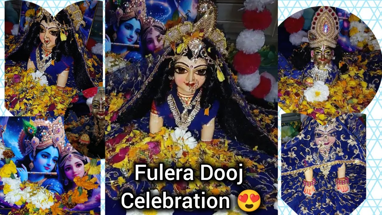 LadduGopal And Radharani Fulera Dooj Celebration 💗☘️🌹🥰#vlogviral #laddugopal #radharani #trending 