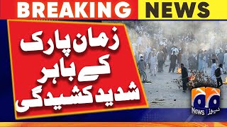 Police Shelling In Zaman Park - Imran Khan Arrest Geo News