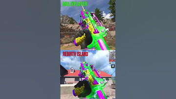 WARZONE MOBILE GRAPHICS 😍🔥[REBIRTH ISLAND VS MULTIPLAYER] #wzm #callofdutywarzonemobile