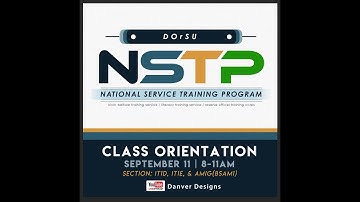 COURSE ORIENTATION - NSTP CWTS 1