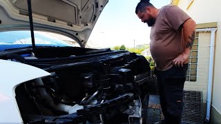 Taking Apart The Front End On My Wrecked Audi A3 Convertible Copart Salvage Project