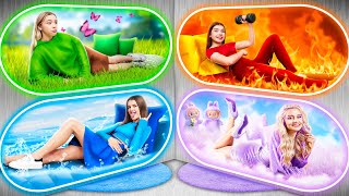 ¡Cuatro Elementos en la Escuela! Chica Fuego, Agua, Aire y Tierra
