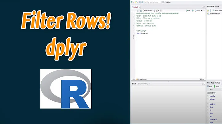 How to filter rows in R - How to use dplyr - filter statement (verb)