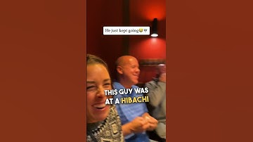 Skilled Hibachi Food Catcher just Kept Going 😂 💀