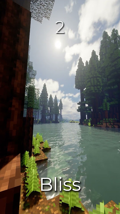 The BEST Minecraft Realistic Shaders (FREE)  #shorts