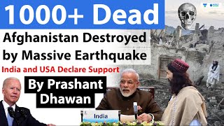 Afghanistan Earth Quake 1000+ Dead  | India Declares All Possible Help