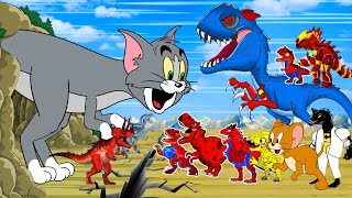 Tyrannosaurus,Indominus, Rex vs Spinosaurus Tom & Jerry Dinosaur Island: GODZILLA x KONG Prehistoric