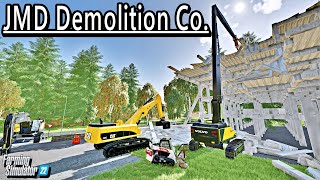 JMD Demolition Co - NEW Demolition Pack MOD !! - Huge Building Demo - FS22