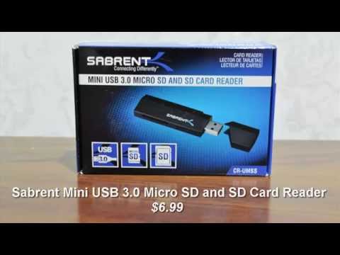 USB 3.0 Micro SD and SD Card Reader - Sabrent