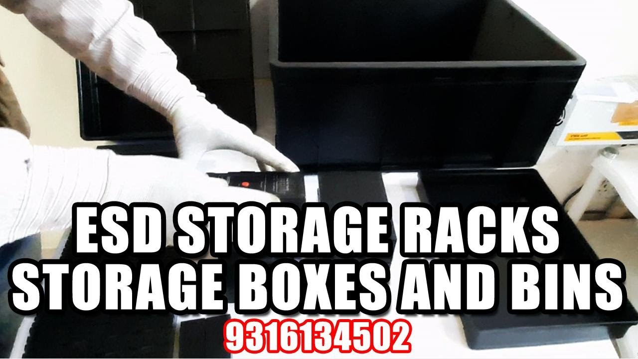 ESD Storage Boxes ESD Storage Bins ESD Storage Component Container
