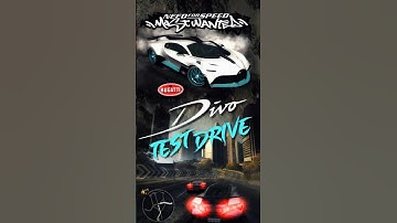 Bugatti Divo Test Drive NFSMW #gameplay #nfs #nfsmostwanted #nfsmw #pcgaming #racing